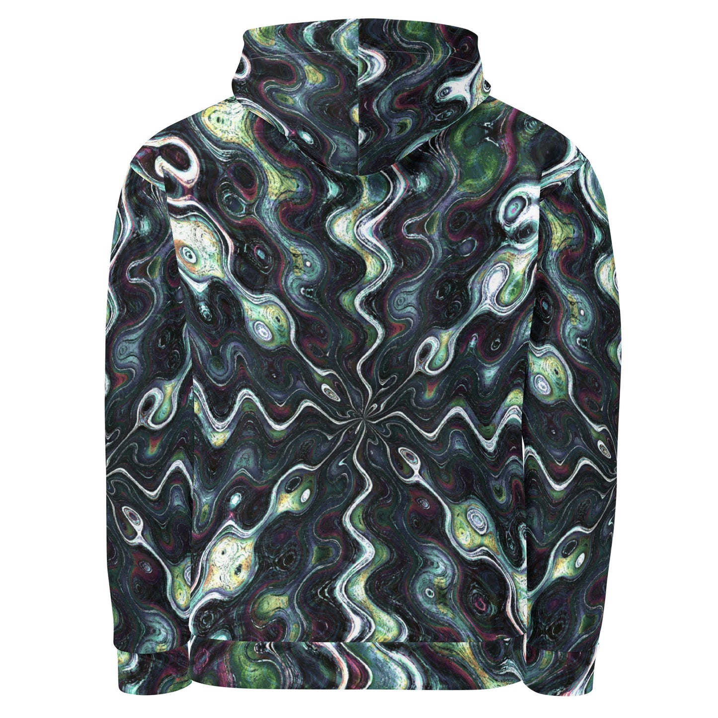 Chippin Balls Obsidian Swirl AOP Hoodie - back view
