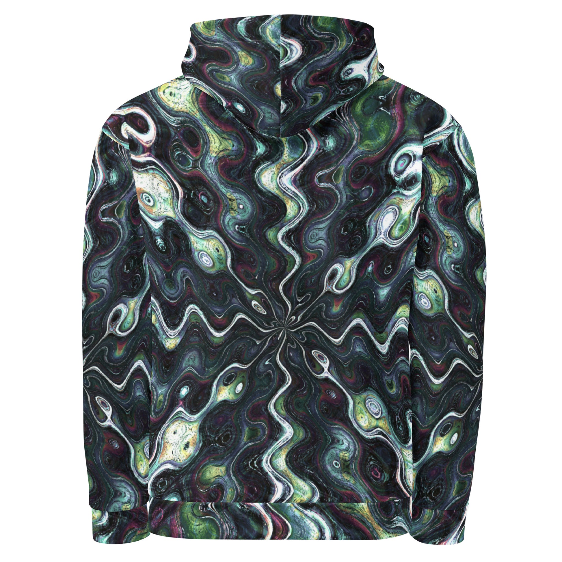 Chippin Balls Obsidian Swirl AOP Hoodie - back view