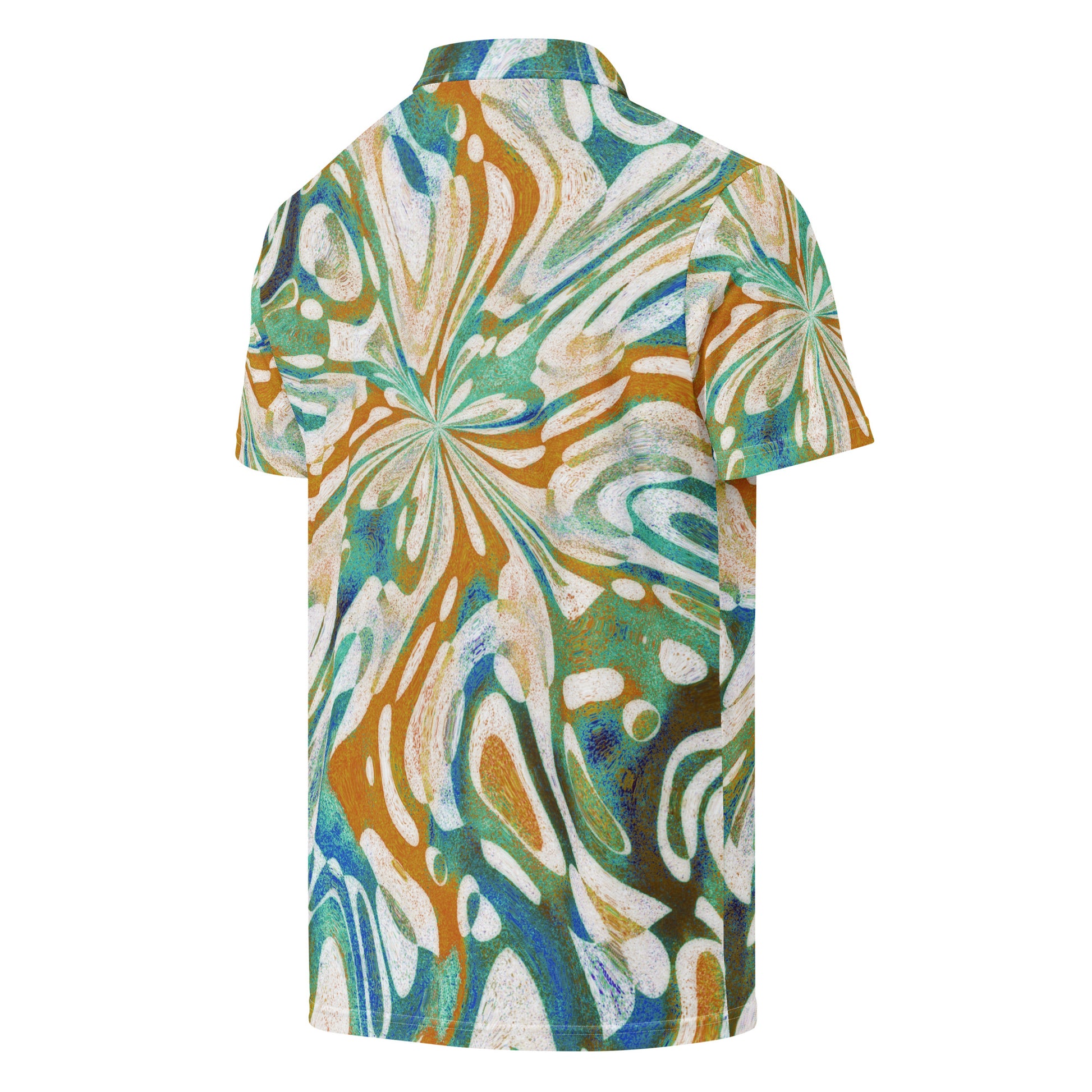 Chippin Balls Verdant Bloom AOP Polo - side view