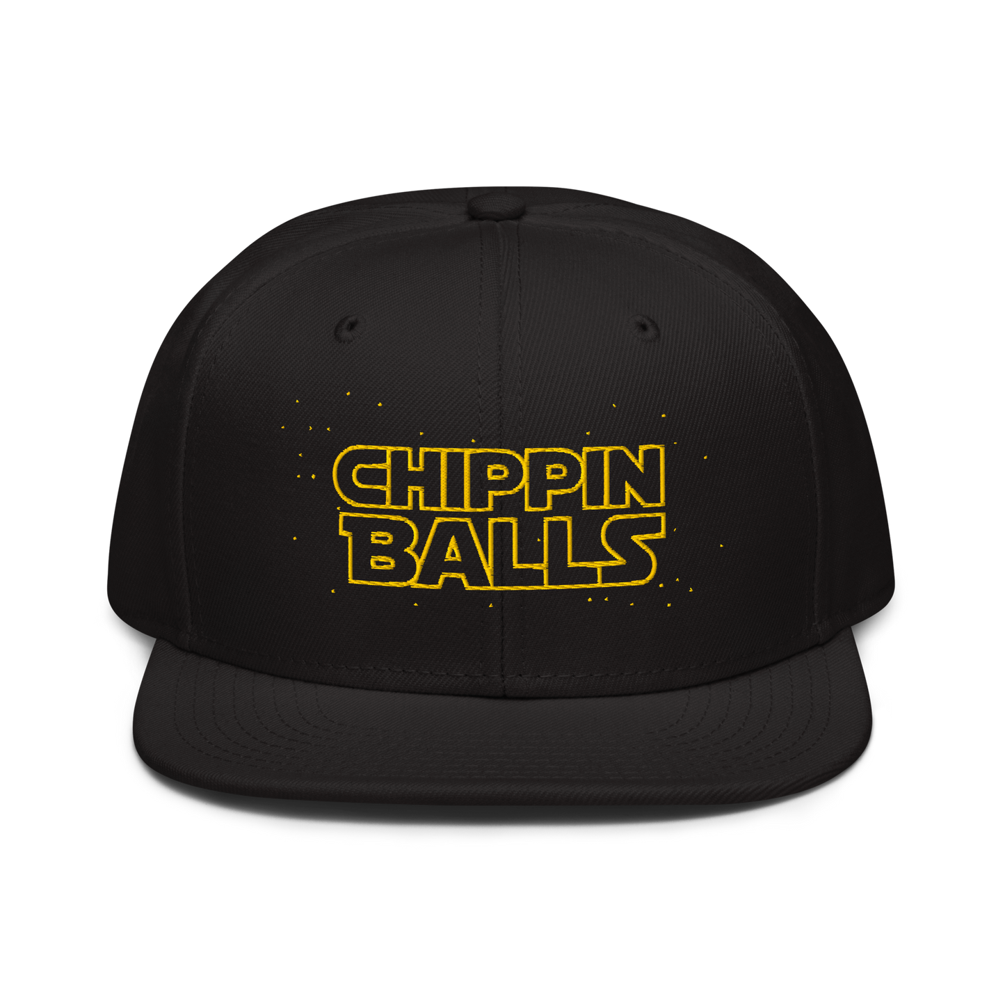 Chippin Balls Snapback Cap — embroidered golf hat