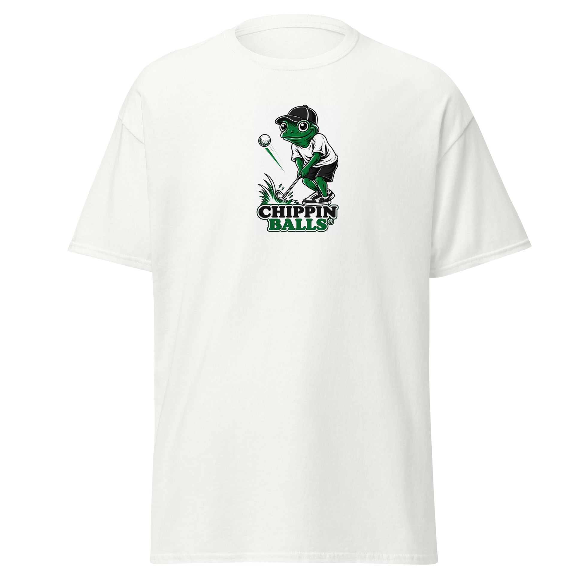 Chippin Balls Terence® Tee — Green colorway, full-color front graphic with registered trademark logo