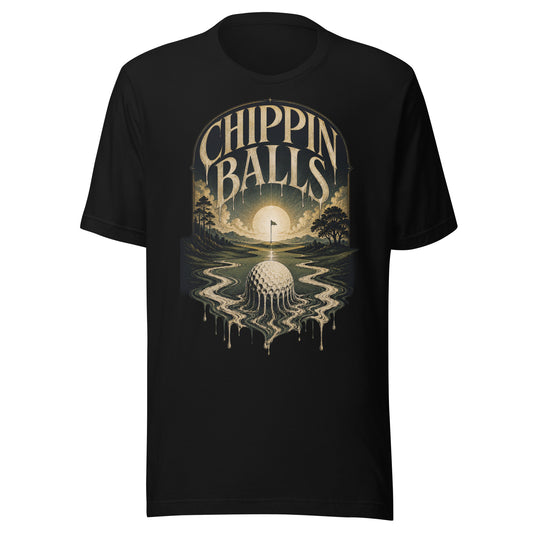 Chippin Balls The Scene Tee — golden hour design