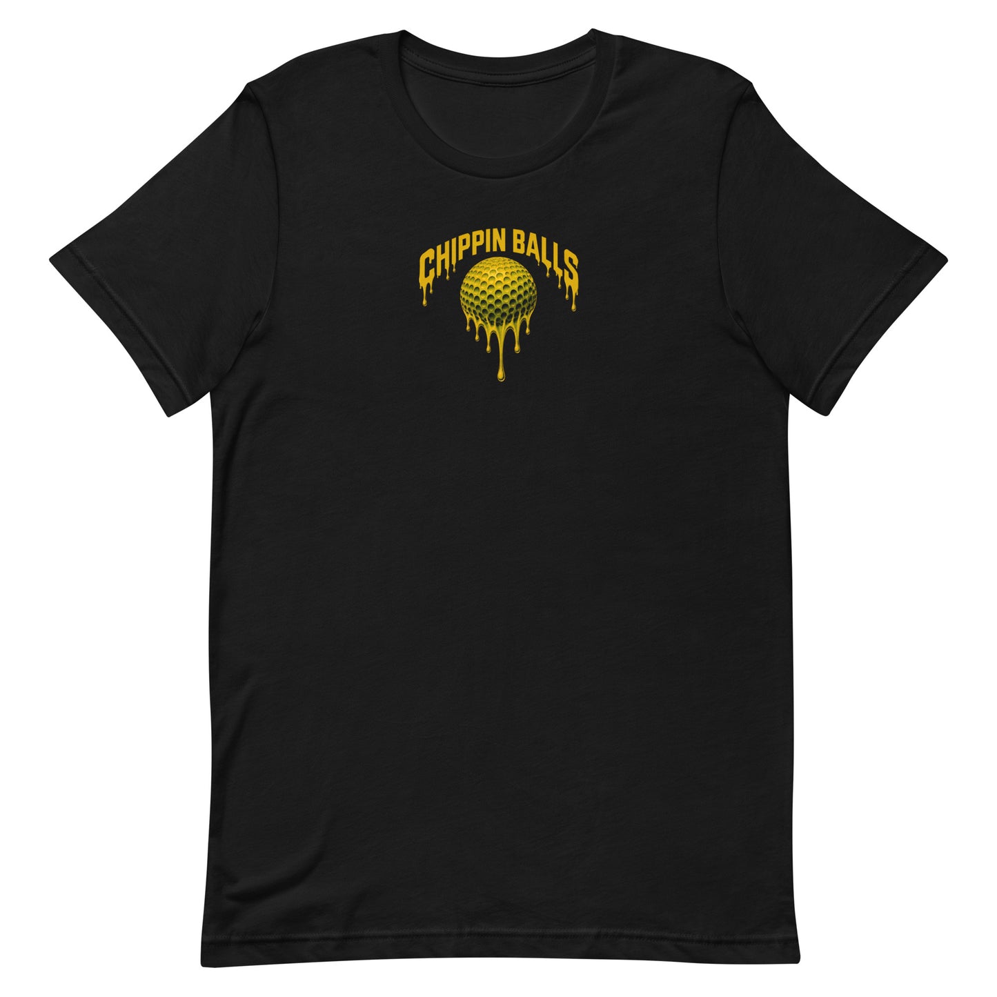 Chippin Balls Yellow Slimeballs Tee — psychedelic design