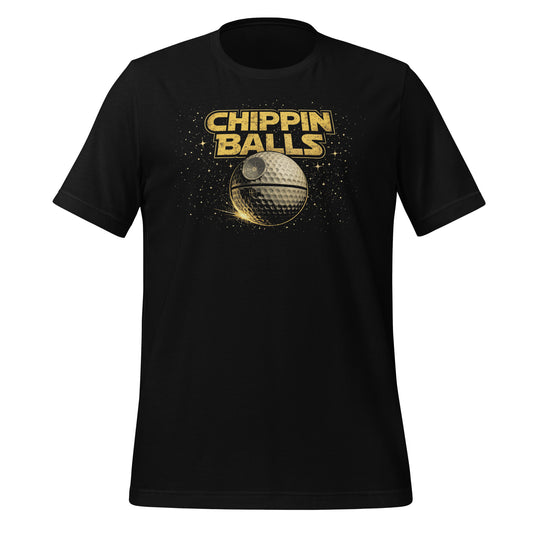 Chippin Balls Death Balls Tee — galactic golf design