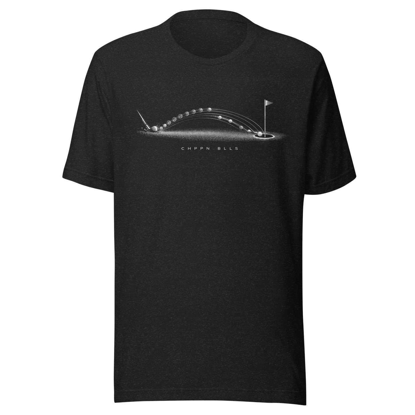 Chippin Balls Happy Trails Tee — moonlit golf design