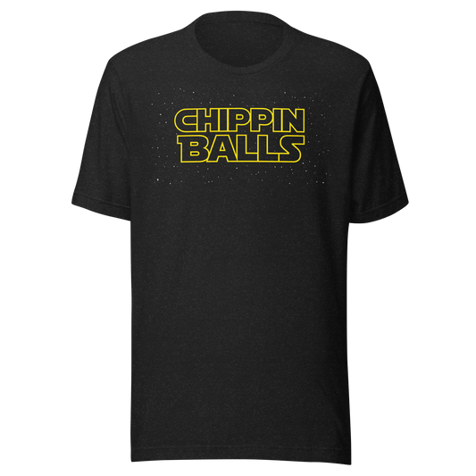 Chippin Balls A Long Time Ago Tee — galactic golf design